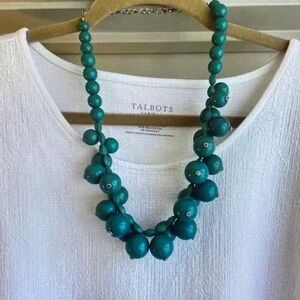 Francesca's Collections Blue Layered Bead Necklace